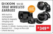 Dixon True Wireless Earbuds With Built In Rechargeable Battery & Magnetic Charging Case