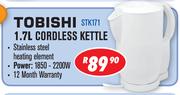 Tobishi 1.7L Cordless Kettle STK171