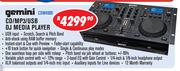 Gemini CD/MP3/USB DJ Media Player CDM4000