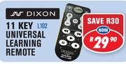 Dixon 11 Key Universal Learning Remote L102