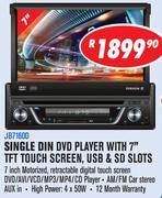 Dixon Single Din DVD Player With 7" TFT Touch Screen USB & SD Slots JB7160D