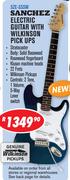 Sanchez Electric Guitar With Wilkinson Pick UPS SZE-SSSW