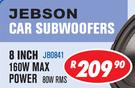 Jebson 8 Inch 160W Max Power Subwoofer JB0841