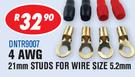 Dixon 4 Piece 4 AWG 21mm Studs for Wire Size 5.2mm DNTR9007