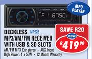 Dixon Deckless MP3/AM/FM Receiver with USB & SD Slots MP228