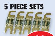 Dixon 5 Piece 80 AMP Gold Plated ANL Fuse Sets DN54-80A