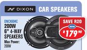 Dixon 200W 6" 4-Way Speakers DNCX604C
