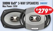 Dixon 300W 6x9" 3-Way Speakers DN69397