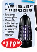 1 x 6W Ultra Violet Tube Insect Killer Ik5-1x6W