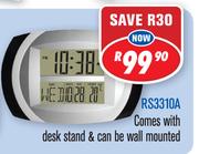 Dixon Multifunction Digital Clocks With Calender,Date,Alarm And Temperature RS3310A