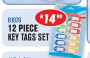 12 Piece Key Tags Set B1079