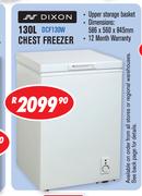Dixon 130L Chest Freezer DCF130W