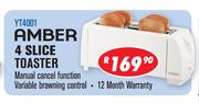 Amber 4 Slice Toaster YT4001