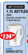 Dixon 1.7Ltr Corded Kettle SLD206A