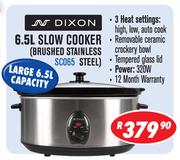 Dixon 6.5L Slow Cooker(Brushed Stainless Steel) SCO65
