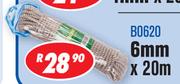 Rope/Clothes Lines BO620-6mm x 20m