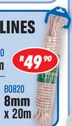 Rope/Clothes Lines BO820-8mm x 20m