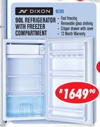 Dixon 90L Refrigerator With Freezer Compartment BC90