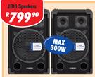 Jebson 10" DJ/PA Speakers Pair JB10