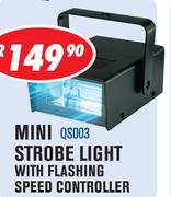 Mini Strobe Light With Flashing Speed Controller QS003