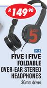 Five I Five Foldable Over-Ear Stereo Headphones 30mm Driver ISR3