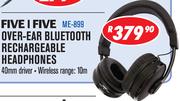 Five I Five Over-Ear Bluetooth Rechargeable Headphones ME-899