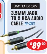 Dixon 3.5mm Jack To 2 RCA Audio Cable AV-Q3311