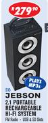 Jebson 2.1 Portable Rechargeable Hi-Fi System S10