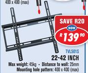 Flush Mount Wall Bracket LED & LCD TV 22-42" TVL501S