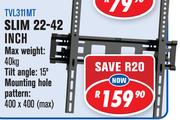 Tilt Mount Slim 22-42" Wall Bracket TVL311MT
