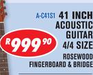 Sanchez 41 Inch Acoustic Guitar 4/4 Size Rosewood Fingerboard & Bridge A-C41S1
