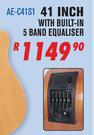 Sanchez 41 Inch Acoustic Guitar With Built In 5 Band Equaliser AE-C41S1