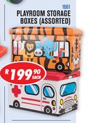 Playroom Storage Boxes Assorted 1661-Each