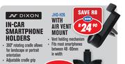 Dixon In Car Smartphone Holders With Air Vent Mount JHD-H26