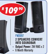 Jebson 2 Speakers Convert Into Soundbar FM2057