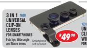 3-In-1 Universal Clip-On Lenses For Smartphones 1630
