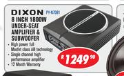 Dixon 8 Inch 1800W Under Seat Amplifier & Subwoofer PY-N7081