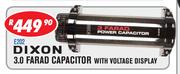 Dixon 3.0 Farad Capacitor With Voltage Display E202