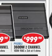 Dixon Car Amplifiers 3600W 2 Channel PYU200.2