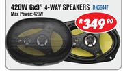 Dixon Car Speakers 420W 6 x 9" 4 Way Speakers DN69447