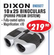 Dixon 10 x 25 Binoculars Porro Prism System BN05077