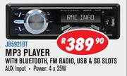 Jebson Car Decks MP3 Player With Bluetooth, FM Radio, USB & SD Slots JB5921BT