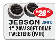 Jebson 1" 20W Soft Dome Tweeters Pair JB-T015