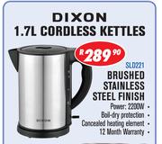 Dixon 1.7Ltr Cordless Brushed Stainless Steel Fininh SLD221