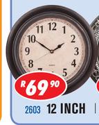 Assorted Wall Clocks 12 Inch 2603