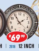 Assorted Wall Clocks 12 Inch 2618