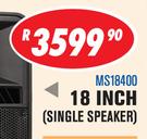 DXN Pro 1000W Active DJ Speakers With Integrated Handles & Wheels/Amplifier 18 Inch Single Speaker 