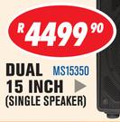 DXN Pro 1000W Active DJ Speakers Dual 15 Inch Single Speakers MS15350