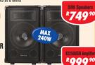 Jebson 8” DJ/PA Speakers (Pair) SH8