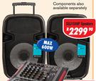 Dixon 15” DJ/PA Speakers (Pair) With Integrated Handles SDJ1508P